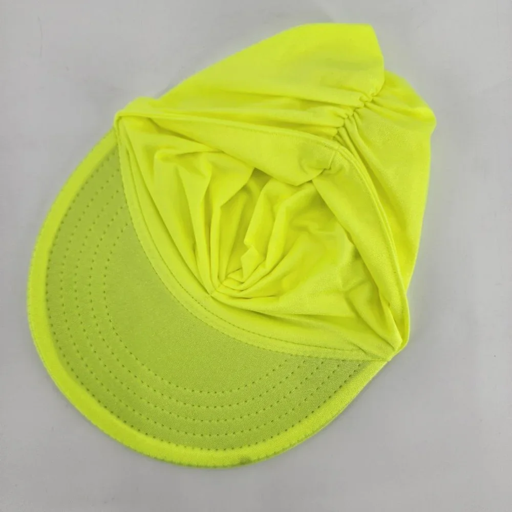 Kids UPF50 Sun Hat‎ Hi Viz Neon Yellow Ages 5-12 NWT